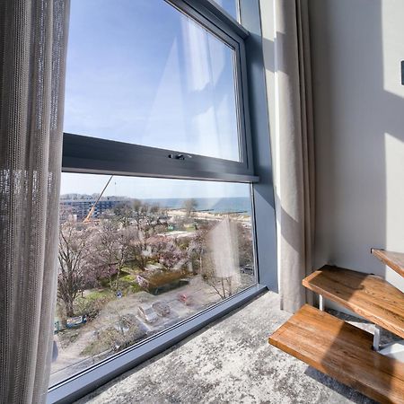 Apartamentyprzymorzu Marine***** Apartament Dwupoziomowy Z Widokiem Na Morze Kolobrzeg Bagian luar foto